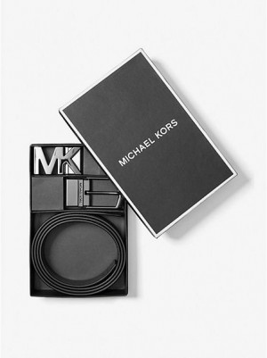 Michael Kors 4-in-1 Logo Box Kemer Erkek Lacivert | 038429-MND
