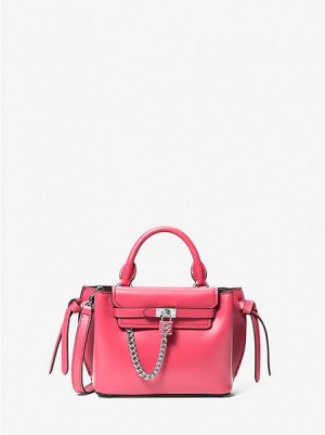 Michael Kors Hamilton Legacy Extra-small Deri Belted Satchel Çanta Kadın Pembe | 280436-WRA