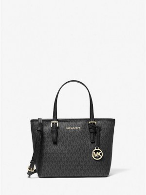 Michael Kors Jet Set Travel Extra-small Logo Tote Çanta Kadın Siyah | 658109-SOP