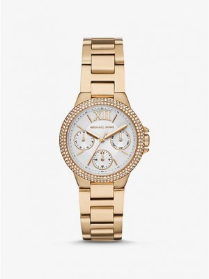 Michael Kors Mini Camille Pave Saat Kadın Altın | 257136-OCB