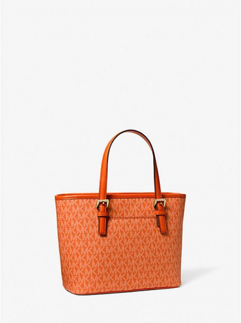 Michael Kors Jet Set Travel Extra-small Logo Tote Çanta Kadın Kırmızı | 143876-WLF