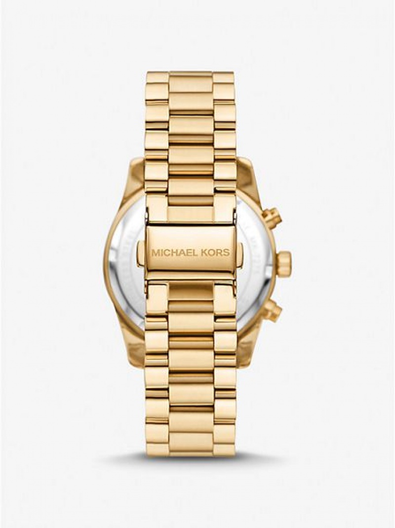 Michael Kors Lexington Pave Saat Kadın Altın | 073849-SFP