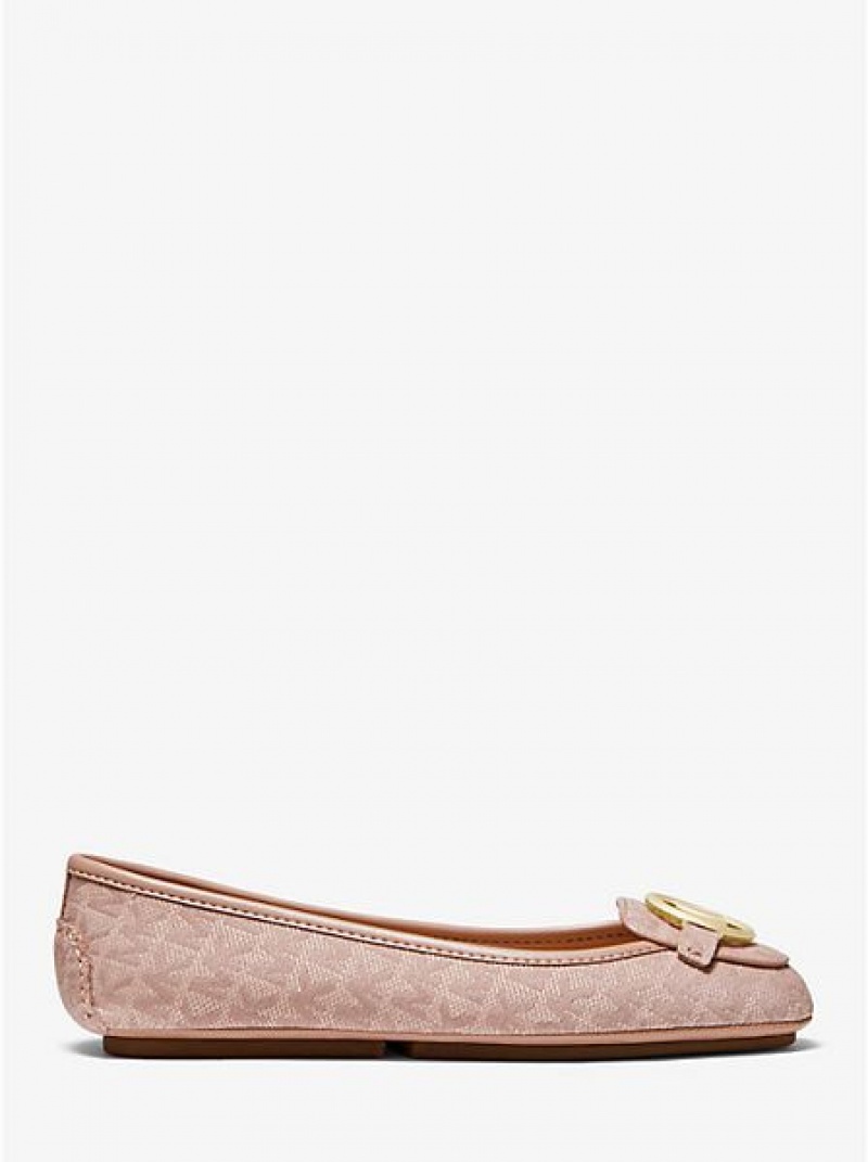 Michael Kors Lillie Logo Jacquard Makosen Kadın Pembe | 210495-OEJ