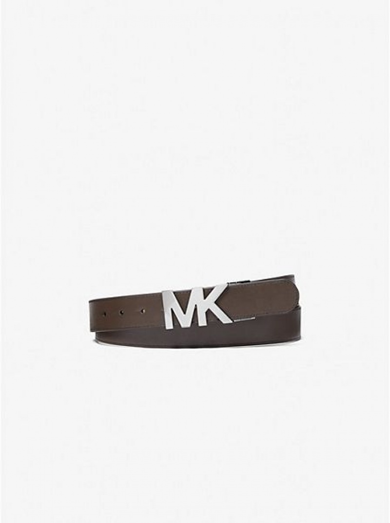 Michael Kors Logo And Billfold Kemer Erkek Gri Kahverengi | 573481-SNA