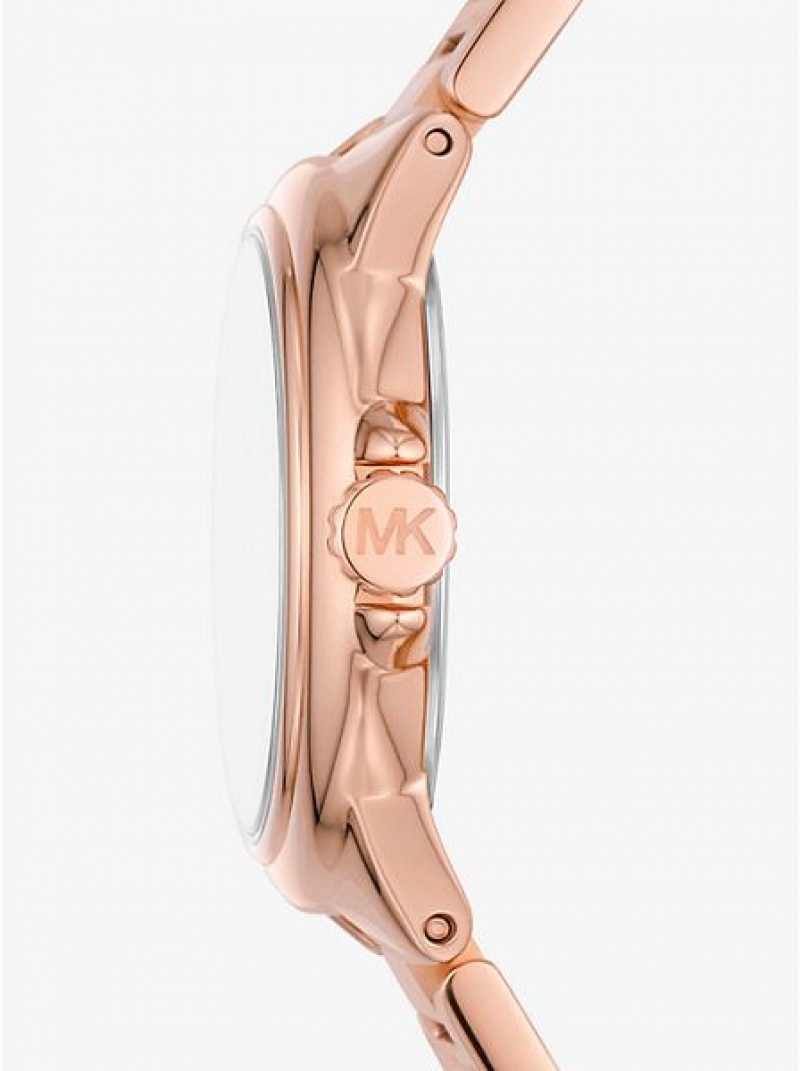 Michael Kors Mini Camille Saat Kadın Pembe Altın | 632750-NCV