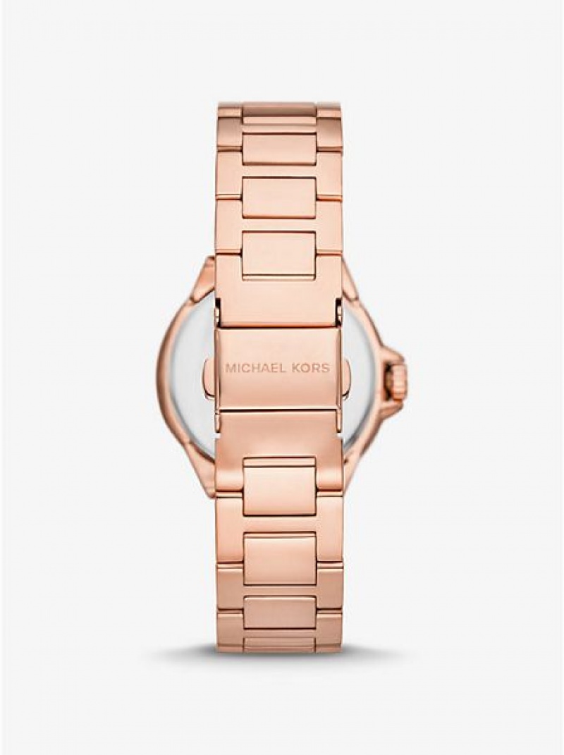 Michael Kors Mini Camille Saat Kadın Pembe Altın | 632750-NCV