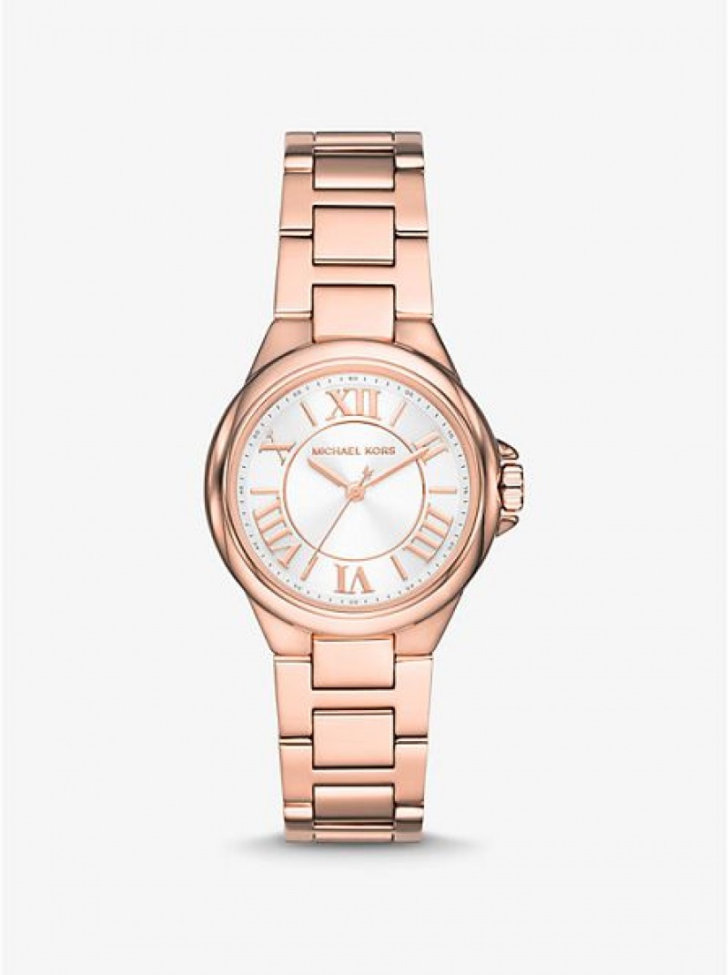 Michael Kors Mini Camille Saat Kadın Pembe Altın | 632750-NCV