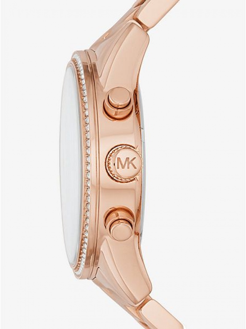 Michael Kors Ritz Saat Kadın Pembe Altın | 460975-DPW