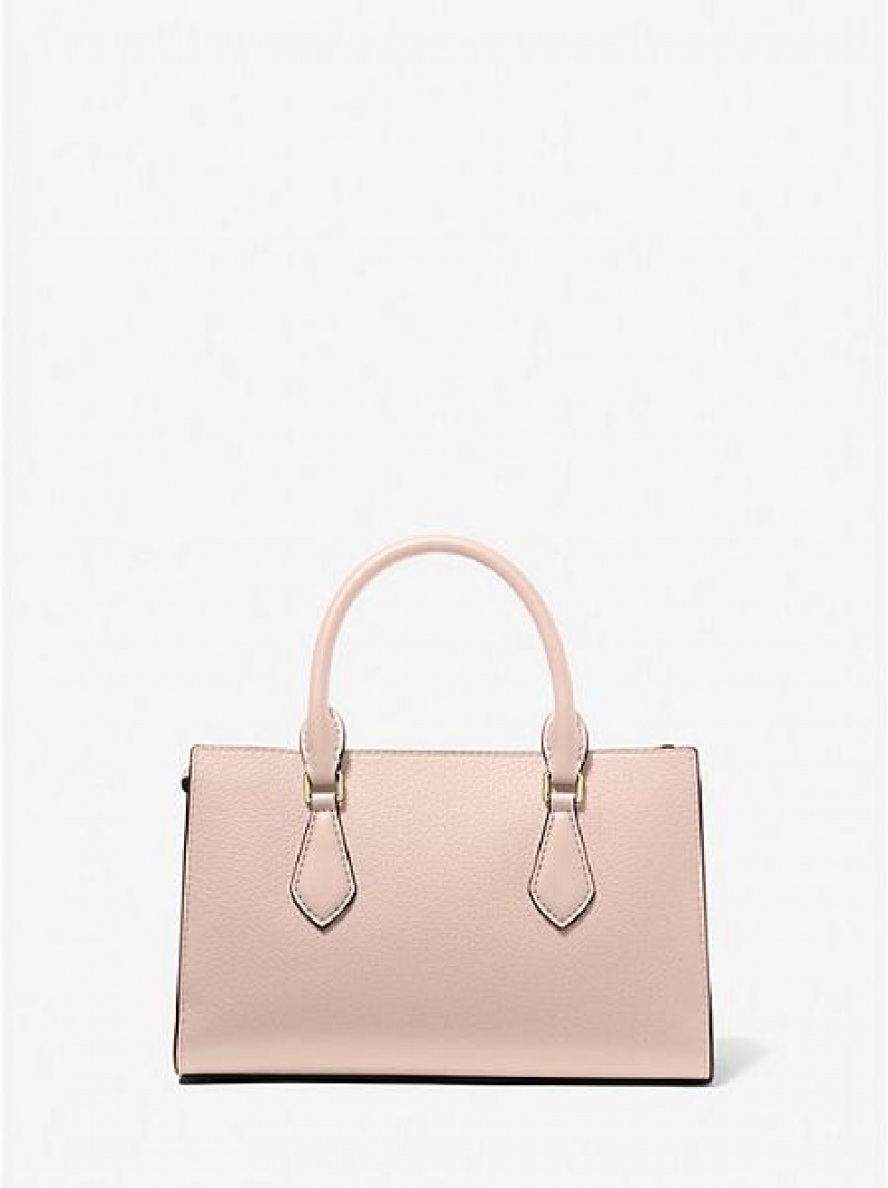 Michael Kors Valerie Small Pebbled Deri Satchel Çanta Kadın Pembe | 835029-AOI